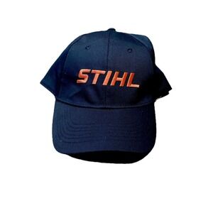 Stihl Outfitters Orange And Black Snapback Hat- Very Good Condition